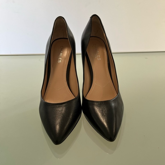 Charles by Charles David black leather pumps size 9.5 - Picture 2 of 6